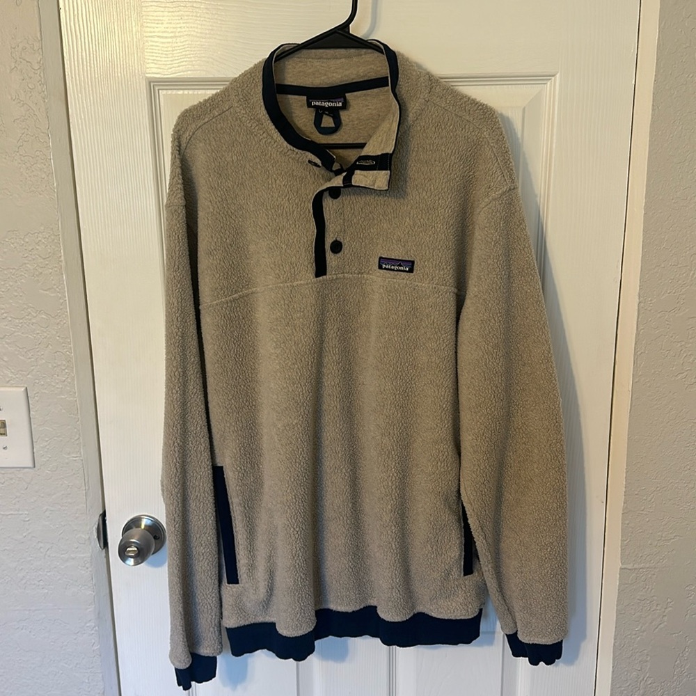 Patagonia Men's Shearling Button Pullover XXL